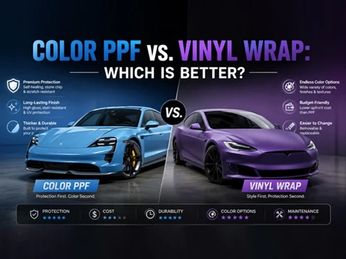 Цвет PPF Vs. Виниловая пленка: что лучше? Полное руководство по сравнению 202...